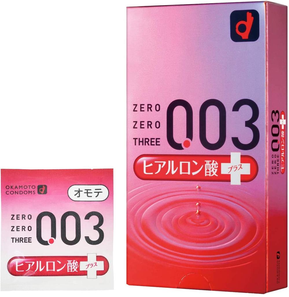 [Set of 5] 003 Hyaluronic Acid+ (Plus) 2000 (10-pack × 5) Okamoto