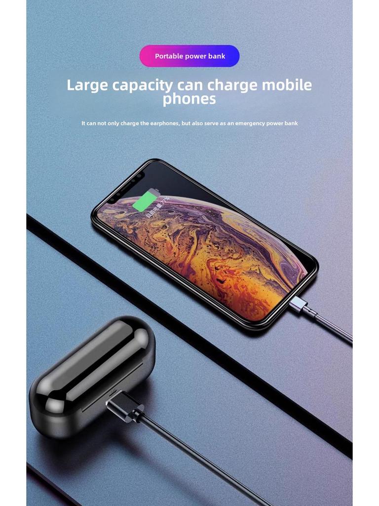 Auriculares Inalámbricos Bluetooth F9 con Reducción de Ruido: Diseño dual in-ear para deportes, música, juegos y rendimiento de baja latencia