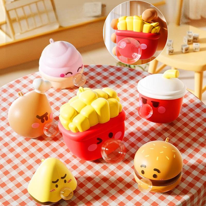 Cute Food Series Plivní bubliny Squishy Mačkní Hračky Úzkost Úleva od stresu Senzorick antistresov hračky pro dospěl Děti
