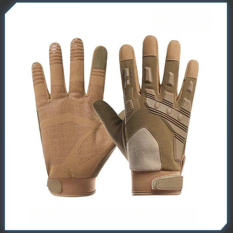 Non-slip and Wear-resistant Gloves Men's Long Fingers Breathable Riding Thin Touch Screen Summer Outdoor Protection Training