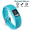Pro Garmin Vivofit 4 xDfind Stříbrná přezka Silikonový sportovní řemínek