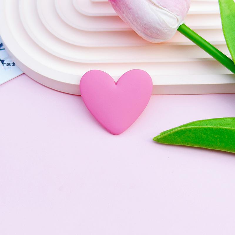 Peach Heart Resin Accessories: DIY Phone Case, Water Cup Patch, Car Storage, Shoe & Clothing Headdress