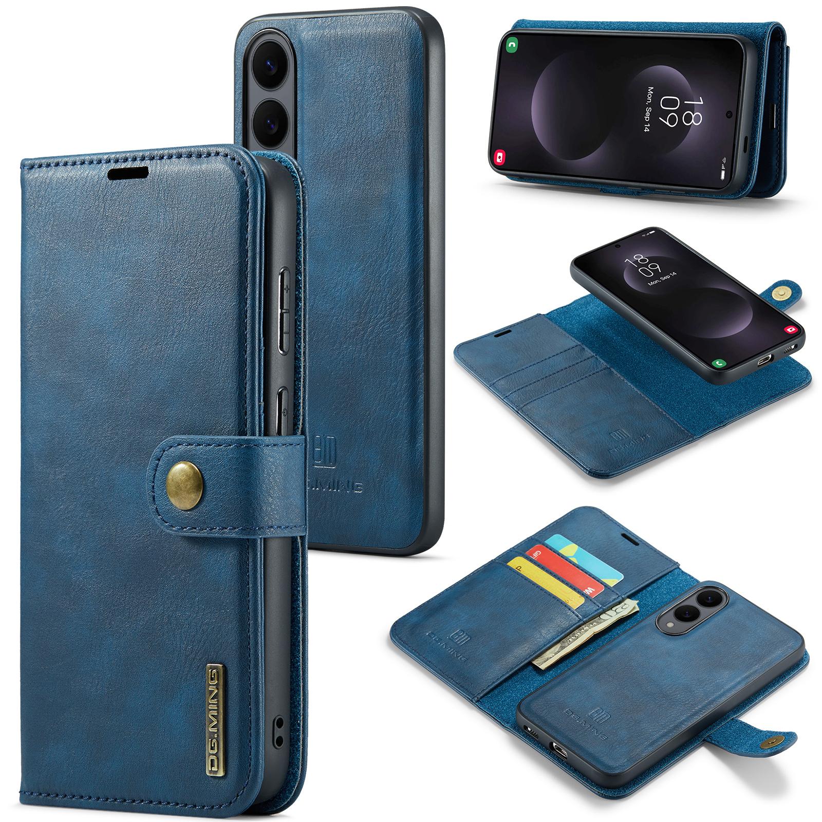 

DG.MING для Samsung Galaxy S25 Edge Чохол Знімний Чохол для телефону з розділеної шкіри Blue