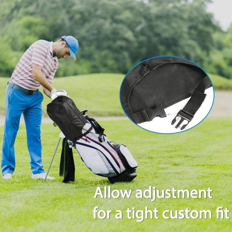 Waterproof Golf Bag Cover Rain Hoop Adjustable Strap Golf Bag Rain Cape For Stand Bags Carry Carts Golf Accessories