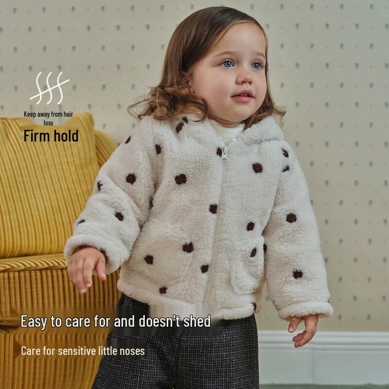Nidoxiong Children's Fleece-Lined Hooded Winter Jacket