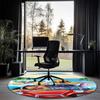 Stitch Printed Round Rug Carpet Chair Rug Area Rug Entryway Doormats,for Office Chair Living Room Bedroom Kitchen Room.