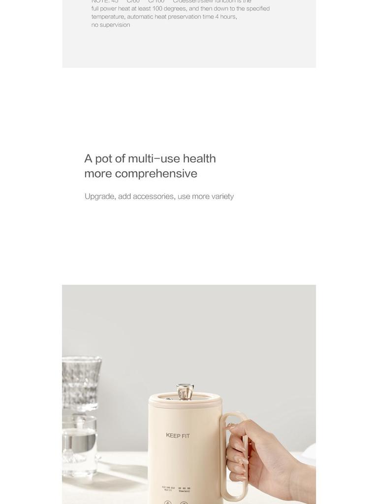 Portable Electric Tea Kettle with Timer and Infuser - All-in-One Stewing and Boiling Cup