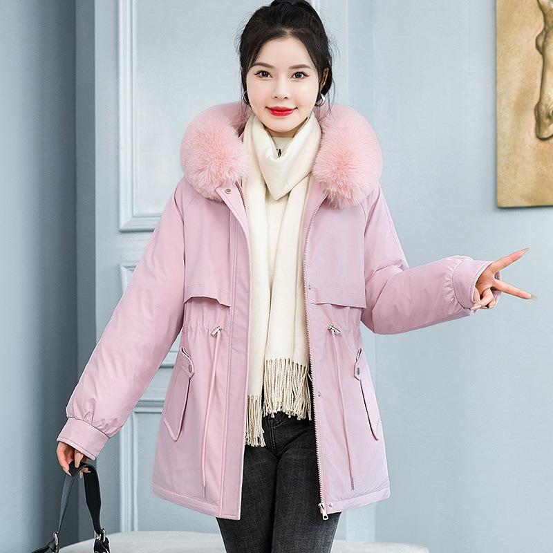 Short Pie Overcomes Women's New Winter Velvet Thickened Student Cotton Clothes Loose Waist Cotton Coat