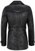 Black Women's Lambskin Leather Trench Overcoat Classy Handmade Stylish Formal
