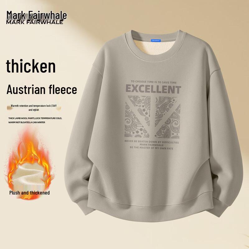 

Mark Fairwhale Men s Fleece Lined Round Neck Sweatshirt 3XL