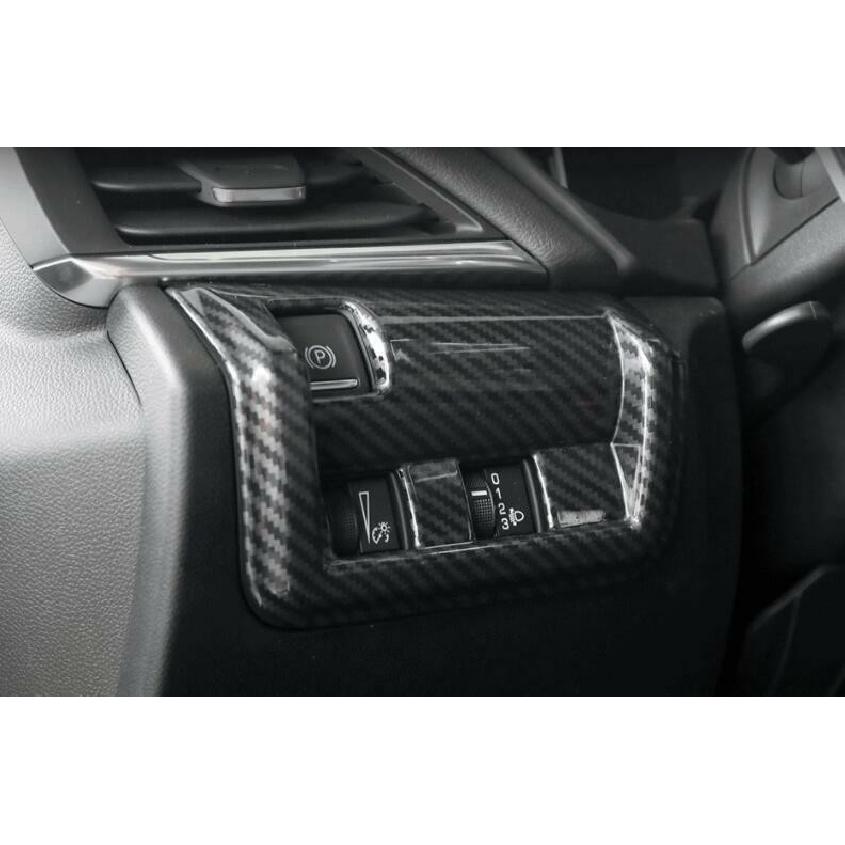 For Cadillac CT5 2020-2024 Carbon Fiber Headlight Switch Button frame Cover Trim
