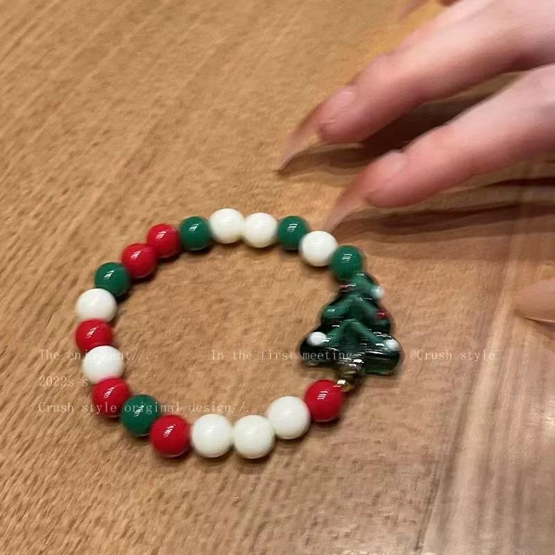 Summer Cute Cartoon Robot Colored Beaded Bracelet