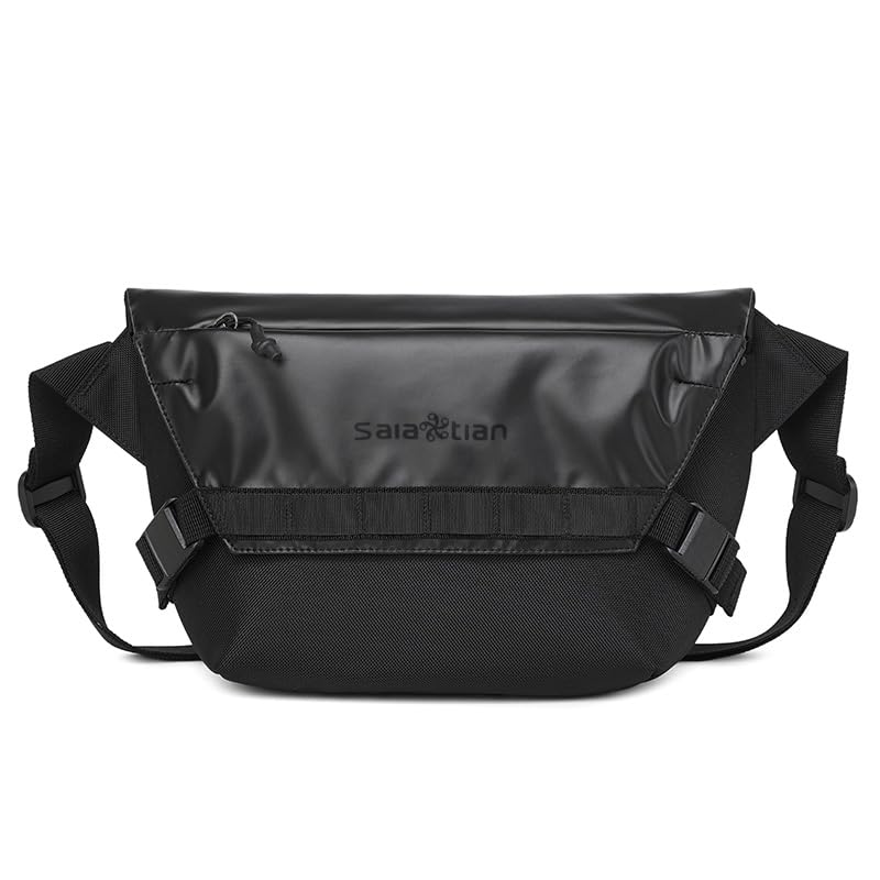 

[SAIA TIAN] Multi-compartment, Large-capacity Storage Bag Fits 11-inch iPad, Hidden Zippered Pocket, and Bottom Strap Sporty and Practical Design