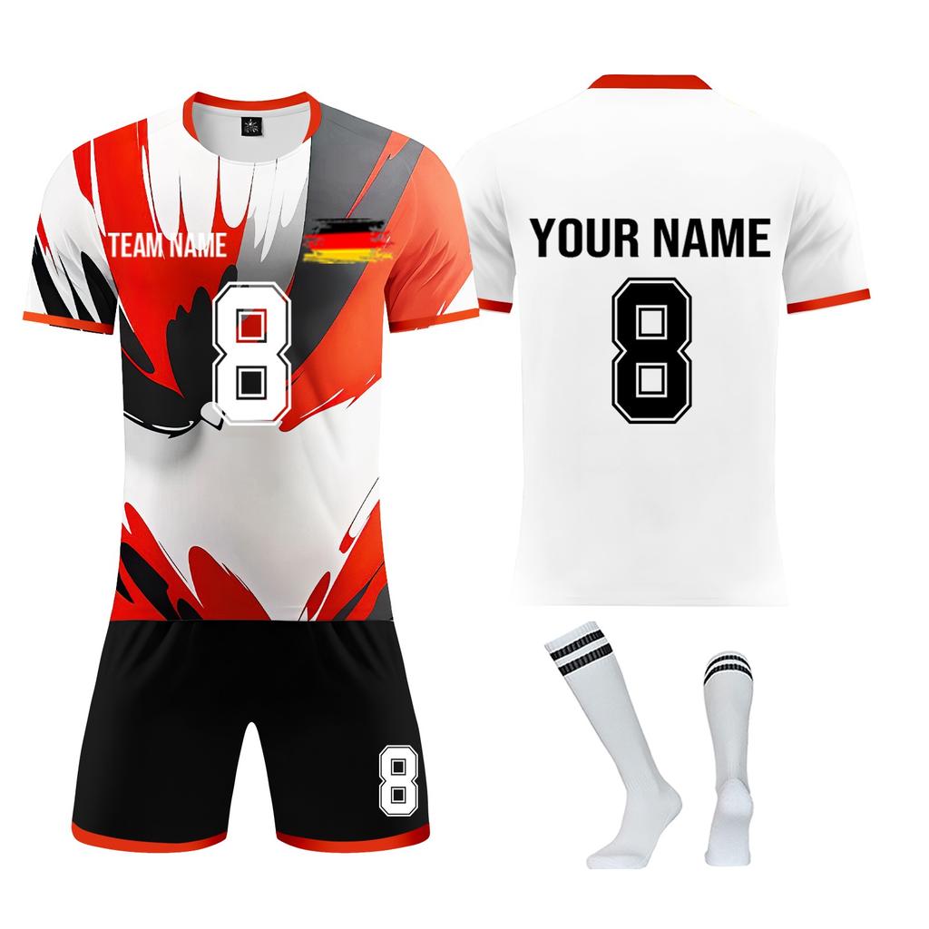 Personalised Shirts Kit Mens Girls With Name Number Custom Football Jerseys For Boys Training Suit