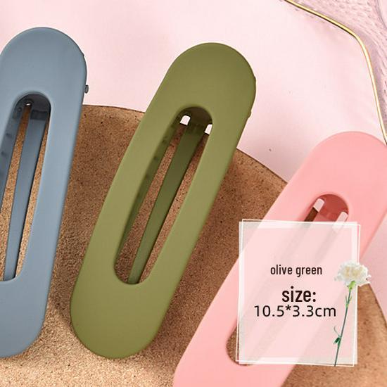 Morandi Large Hairpin: Korean Duckbill Claw Clip for Bangs and Updos