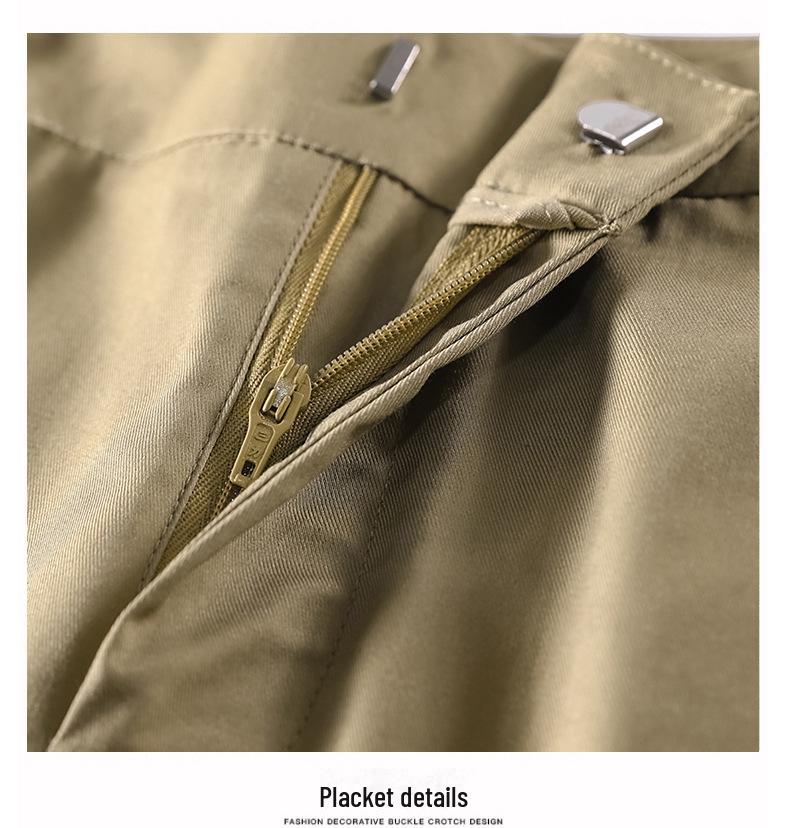 2024 Women's High-Waisted Slim Fit Summer Cigarette Pants - Nine-Point Casual Straight-Leg Design