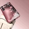 Rose gold Floral pattern Exquisite PhoneCase Glass PhoneCase for Samsung Galaxy S26 S25 S24 S23 S22 FE Ultra Plus Dropresistant
