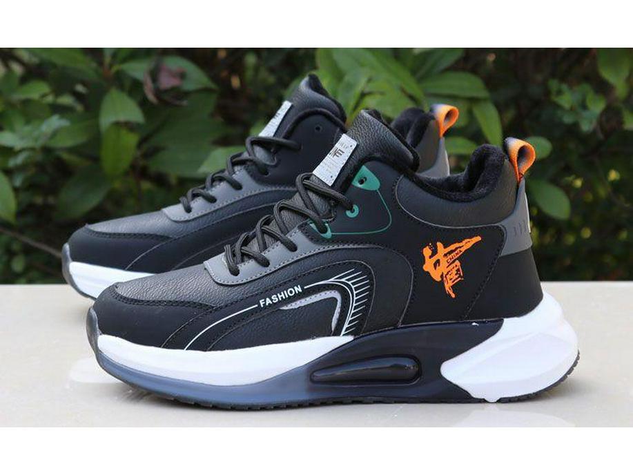 2025 Men's Winter Leather Running Shoes - Waterproof, Velvet-Lined, Warm Casual Sports Sneakers