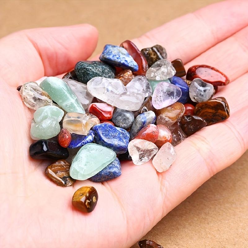 50g/bag Natural Mixed Colorful Crushed Stones - Perfect for Aquarium Fish Tank Decoration!