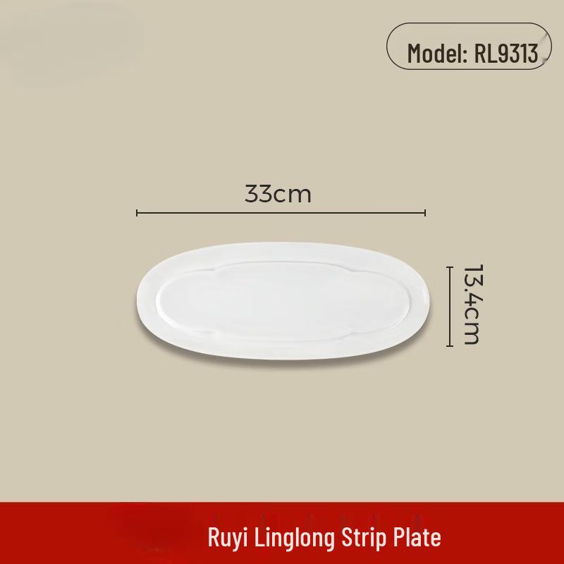 White A5 Melamine 13-inch Round Serving Platter