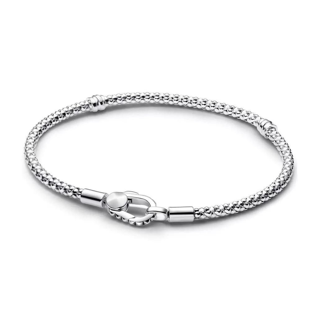 Adjustable Round Bead Bracelet S925 Pure Silver Heart Snake Bone Bracelet Charm DIY Accessories For Women's Gifts