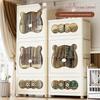Infant Folding Plastic Storage Cabinet: Simple Children's Wardrobe