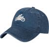 Motorcycle Rider Baseball Cap Washed Cotton Distressed Dad Hat for Unisex Women