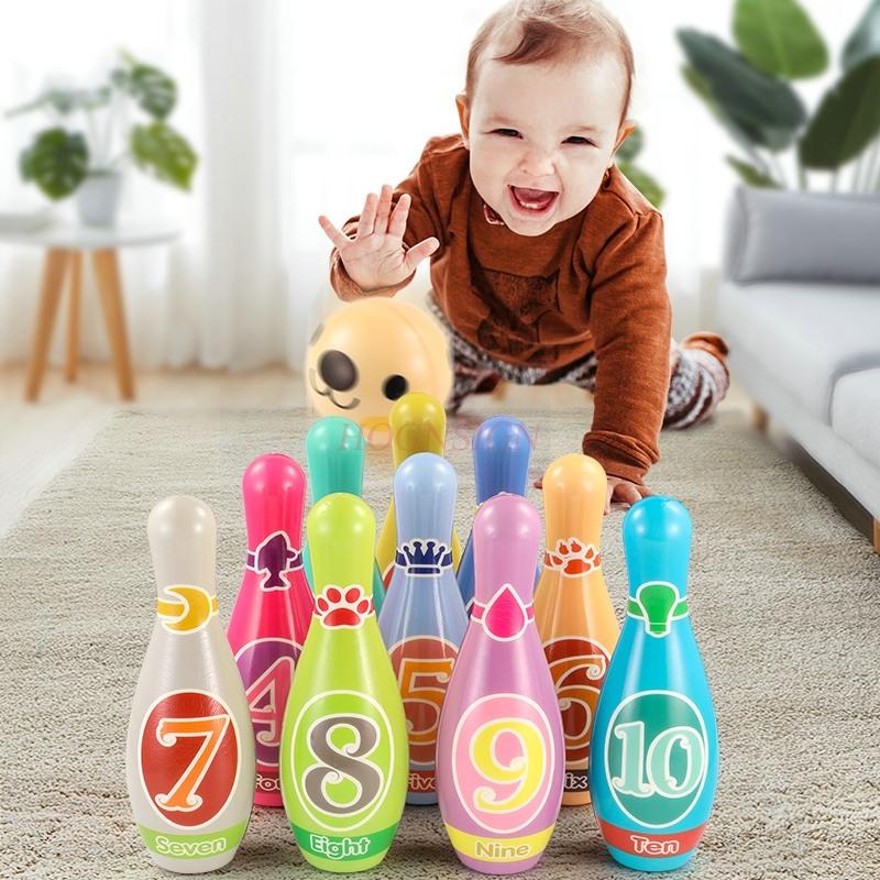 Outdoor Boys' Baby Puzzle Bowling Toys Children'S Set Large Indoor Ball Games