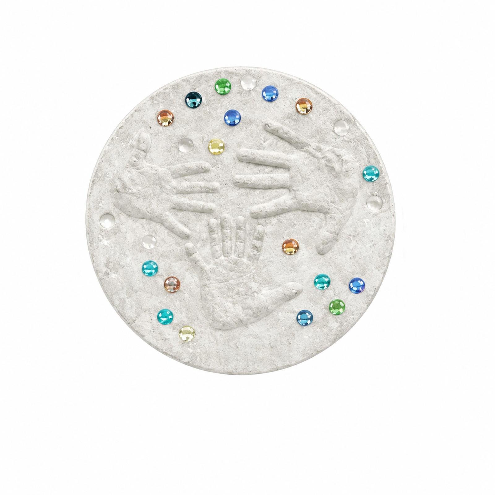 

Creative Footprint Stepping Stone Set for Garden Yard Handmade Memorial Decorative Paving Stones Outdoor Pathway Accessories One Size