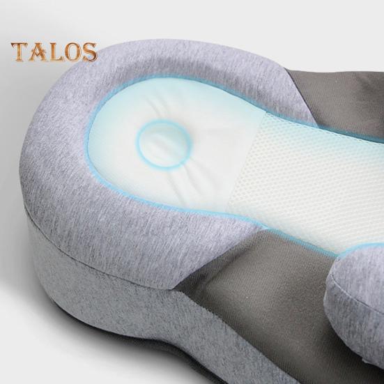 Baby Feeding Support Pillow Infant Lounger Reflux Wedge with Safety Strap Baby Breastfeeding Bottle Feeding Pillow Portable Baby Cushion