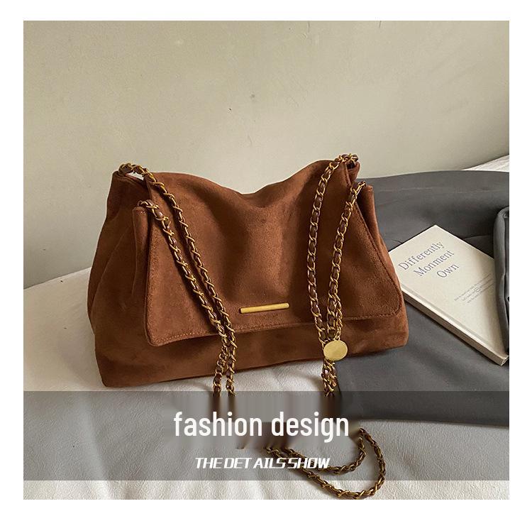 Damska torba na ramię typu tote z łańcuszkiem, duża pojemność, w stylu retro, na rok 2025, marki Melaude