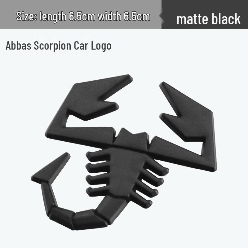 Abarth Scorpion Metal Emblem Car Body Sticker