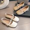 Versatile gentle soft sole with skirt fairy shoes 2025 new spring and summer French shallow mouth evening breeze Mary Jane single shoes women