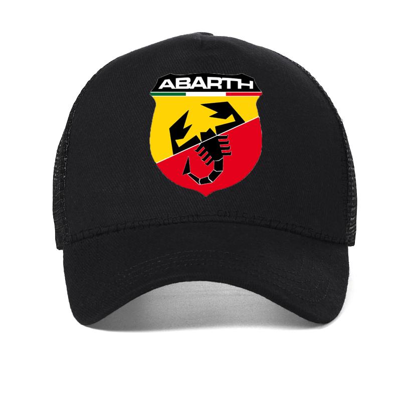 Freedom Outdoors Nieuwe Abarth Baseballpet Mode zomer Cool Abarth petten heren outdoor gaas Ademende truckerpet Casual Snapback Petten Adjustable zwart