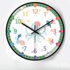 12-inch 30cm Learning Early Education Automatic Timing Radio Clock Home Living Room Bedroom Mute Clock Hanging