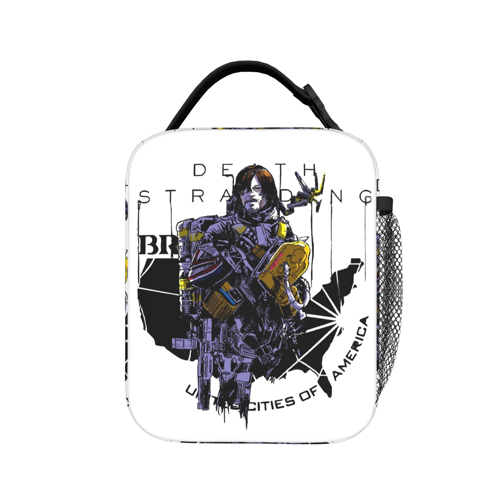 Transporter Death Stranding Gmae Lunch Bag School Lunch Box For Unisex Thermal Tote Handbags Portable Insulated Cooler Bag One Size