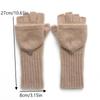 Kaschmir Fäustling Warme Gestrickte Fingerlose Handschuhe Klappfäustlinge Für Männer Frauen Studenten Jungen Mädchen Halbfingerhandschuhe Verdicken Handschuhe
