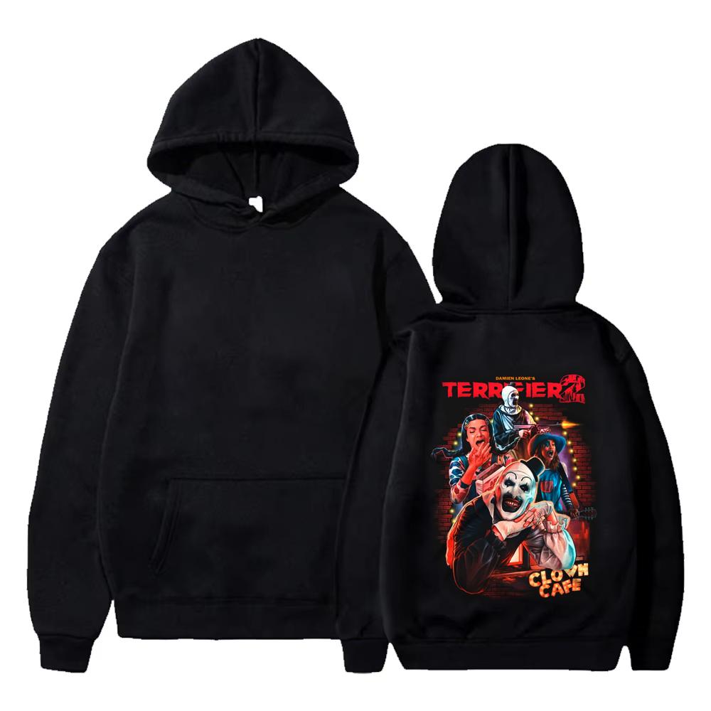 

Art Crispies Terrifier Clown Hoodies Apparel Men Women Clothing Pullover Trendy Retro Horror Hoody Print Sweatshirt Top Oversize 3XL