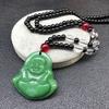 Retro Guanyin Buddha Guan Gong Imitace Jadeitového Přívěsku Řetízek Doplňky Náhrdelník Etnický Styl Přívěsek