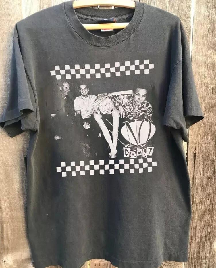 

No Doubt Shirt, Black Unisex T-shirt Summer Men s and Women s Loose and Breathable T-shirt Top S разноцветный
