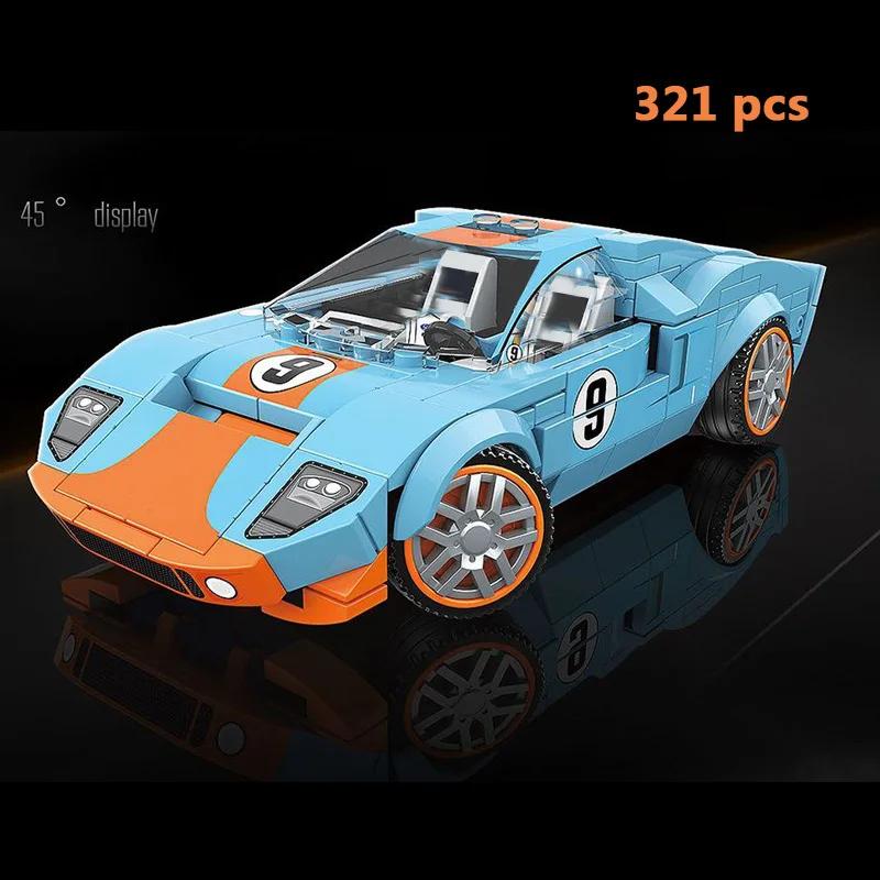 City Speed Champion Sports Car Building Blocks Technique Car Carro Rennau Voiture Vehicle MOC Educational Construction Toys