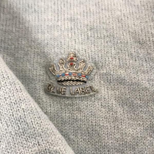 Burberry BLUE LABEL Wool Short Sleeve Turtleneck Sweater Women’s M 38 Light Blue Beige Sanyo(USED)