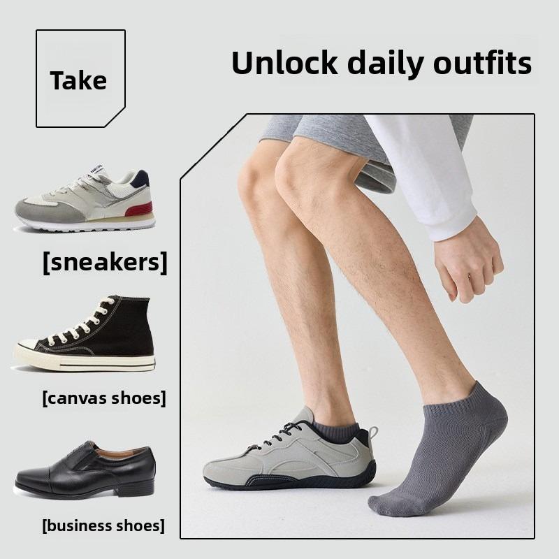 Shorts für Herren, Sommer Leichtgewicht, Gekämmte Baumwolle, Sport Basketball, Geruchshemmend, Ohne Nähte, Frottee-Boden, Bootssocken