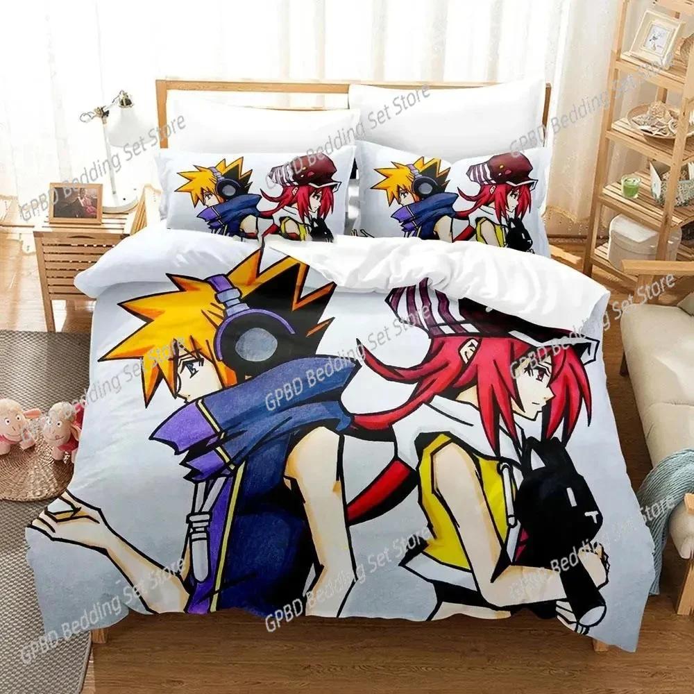 3D Print Neku Sakuraba World Ends Bedding Set Bedroom Soft Modern Bedspreads Comefortable Duvet Cover Quilt Cover And Pillowcase