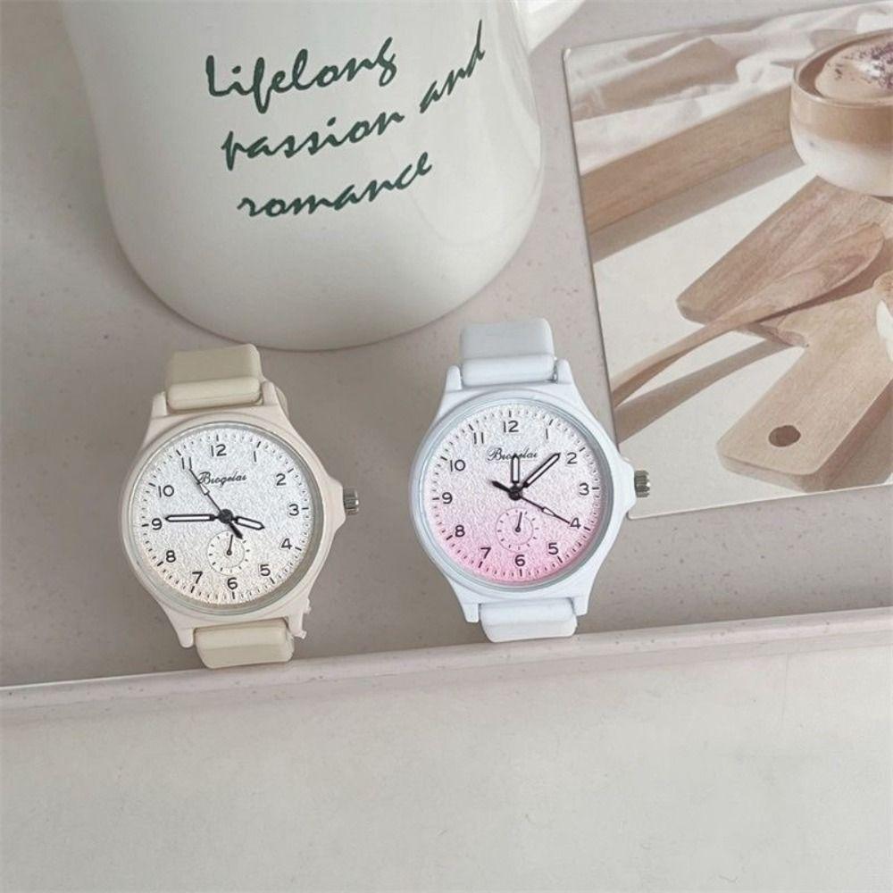Silicone Strap Quartz Watch Quartz Movement Watch Creative Women's Watch  Gift
