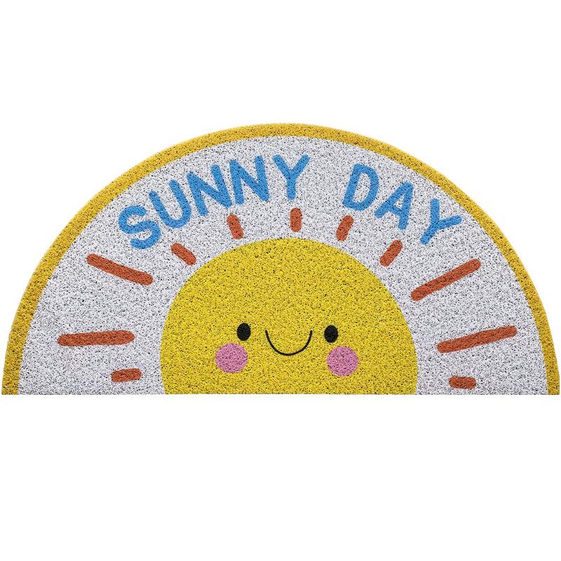 Arch Door Mats Outdoor Indoor Antiwear PVC Waterproof Ant-Slip Bedroom Rugs and Carpets Rainbow Printed Entrance Doormat