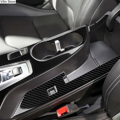 Carbon Fiber Für Chevrolet Camaro 17-19 CD Klimaanlage Bedienfeld Getriebe Panel Air Panel auto Aufkleber abdeckung Auto