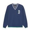 New MLB Sweaters Men's Blue 3AKPV0141-43NYS
