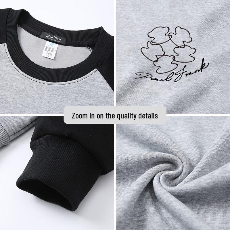 Paul Frank Loose-fit Color-block Crewneck Sweatshirt