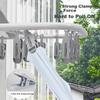 YOUQIN Foldable Sock Drying Rack with Multiple Clips for Home Balcony Underwear and Lingerie Drying Tool